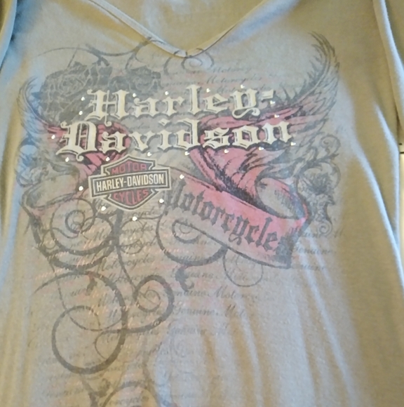 2. Harley Davidson HD Long sleeve women's size x small tee T shirt euc vintage - Picture 5 of 7